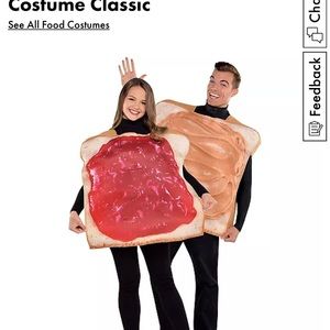 Peanut butter and jelly adult costumes
